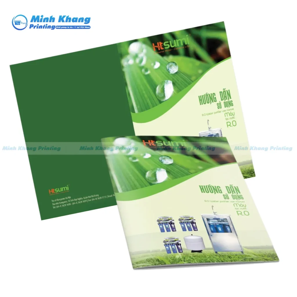 Mẫu catalogue hướng dẫn sử dụng máy lọc nước R.O