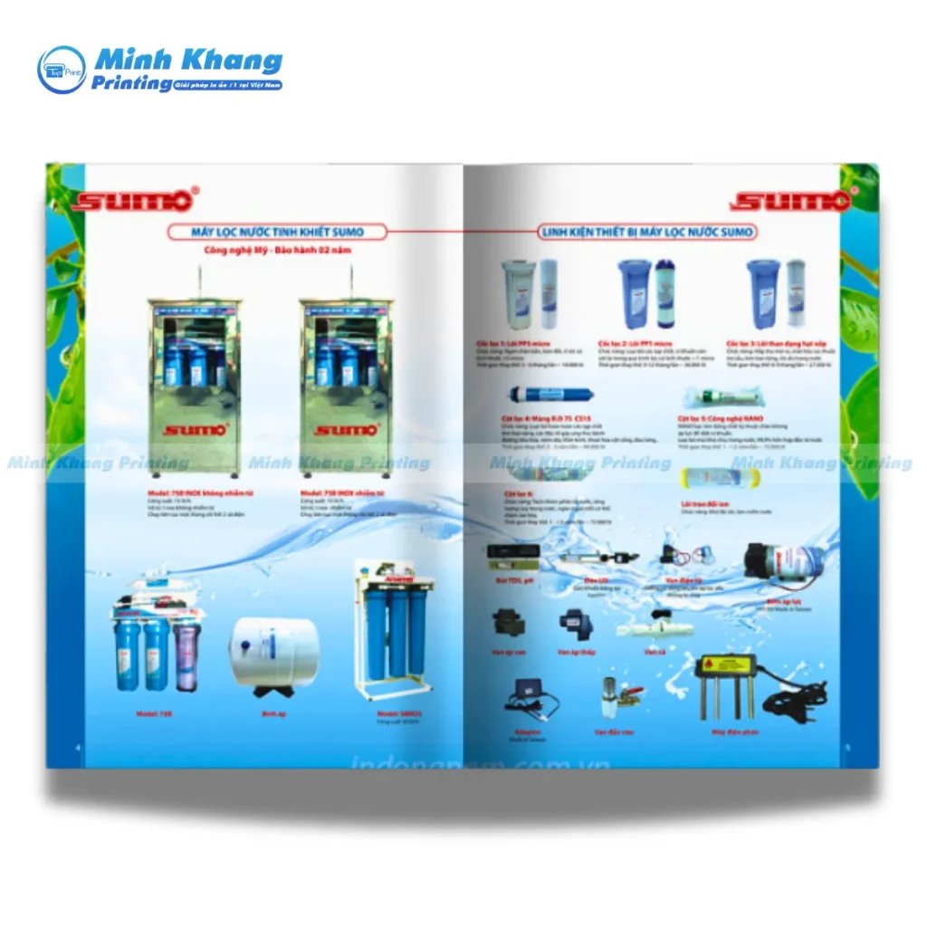 Mẫu catalogue máy lọc nước tinh khiết SUMO
