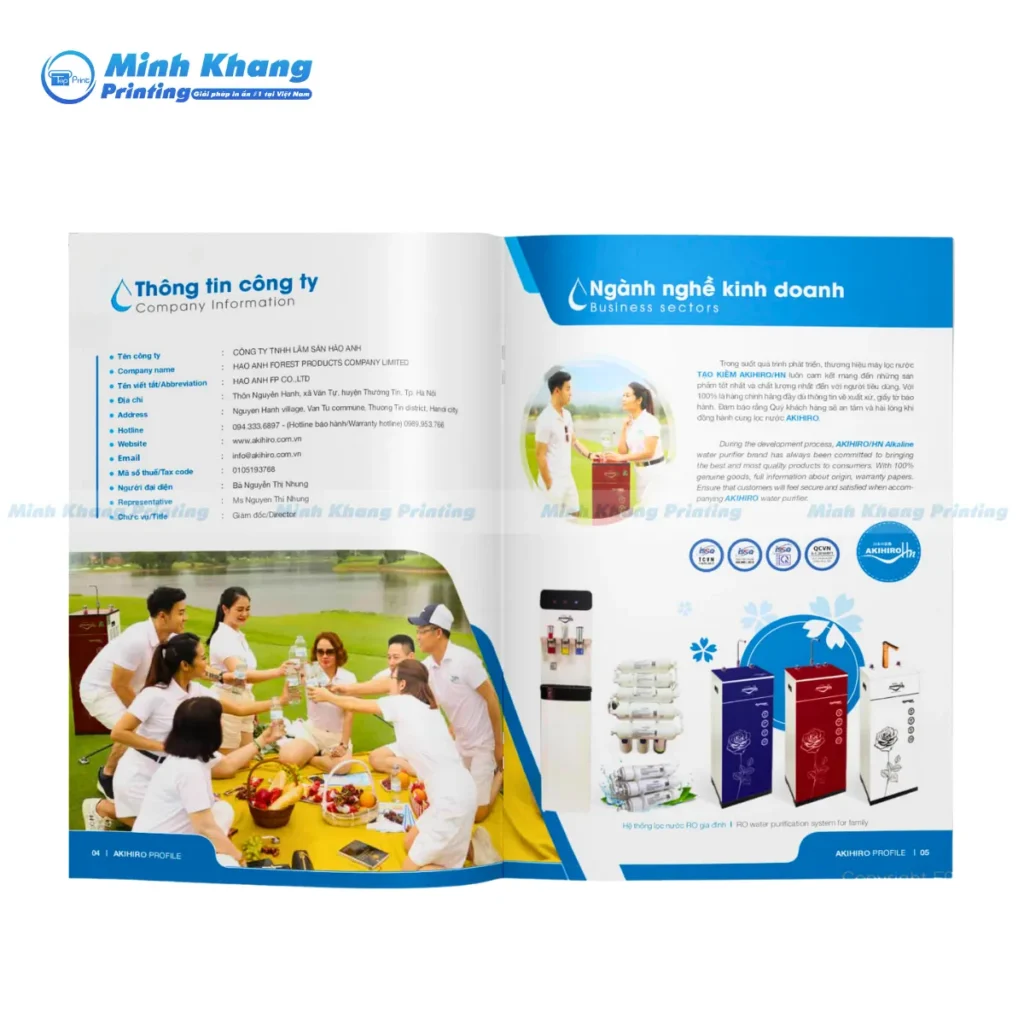 Mẫu catalogue máy lọc nước chuyên nghiệp AKIHIRO