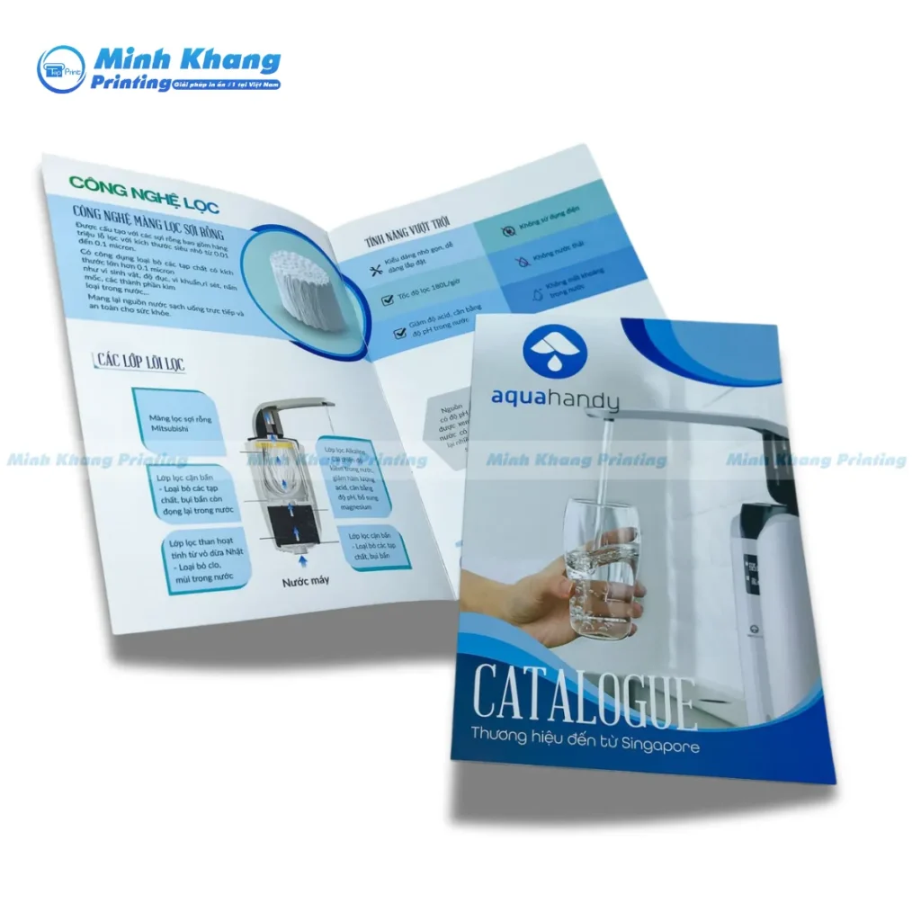 Mẫu catalogue giới thiệu hãng máy lọc nước AQUHANDY