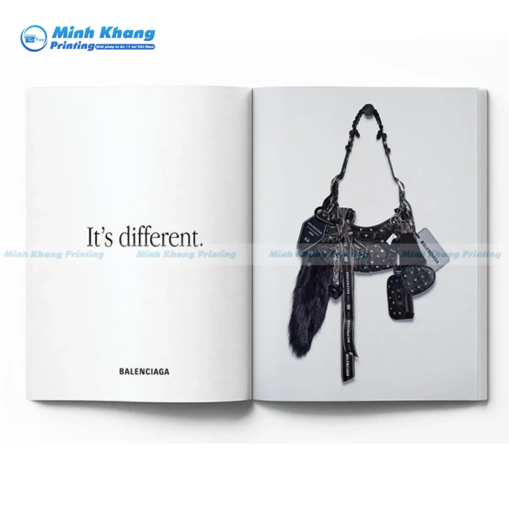 Mẫu catalogue túi xách chuyên nghiệp trắng đen