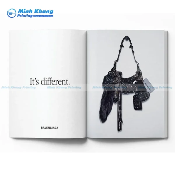 Mẫu catalogue túi xách chuyên nghiệp trắng đen