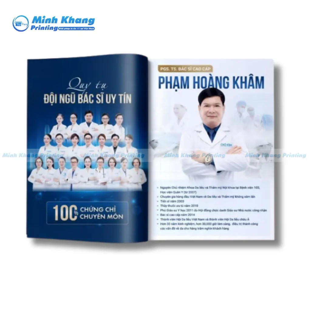 Mẫu catalogue giới thiệu đội ngũ bác sĩ y tế
