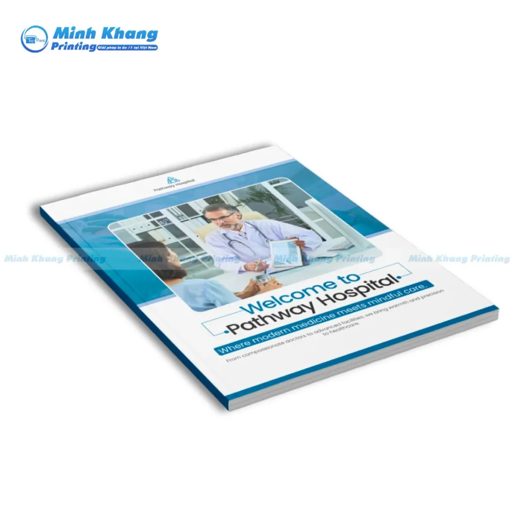 Mẫu catalogue phòng khám đa khoa tập trung vào gói khám và dịch vụ y tế