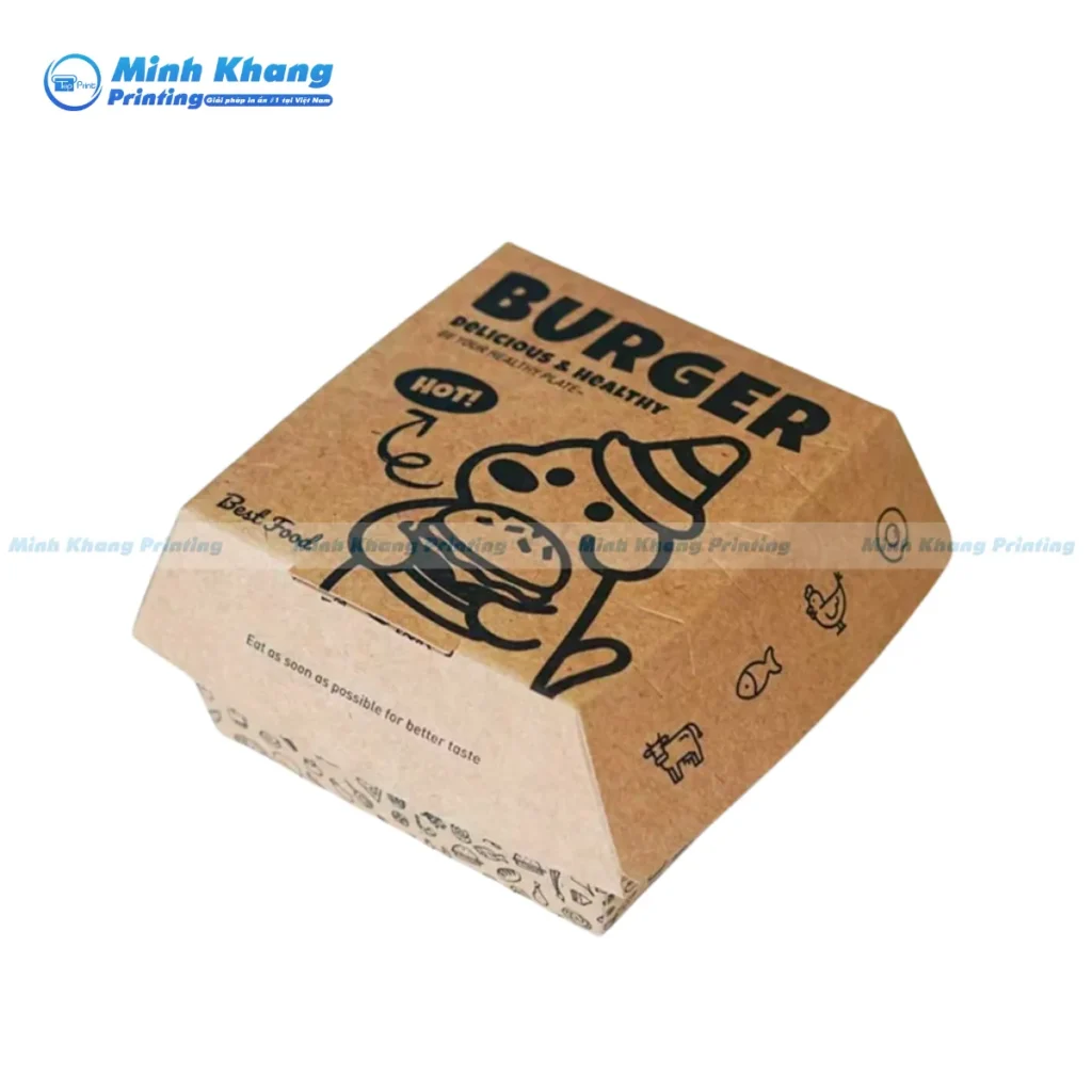 Các Quy Cách In Hộp Giấy Đựng Hamburger