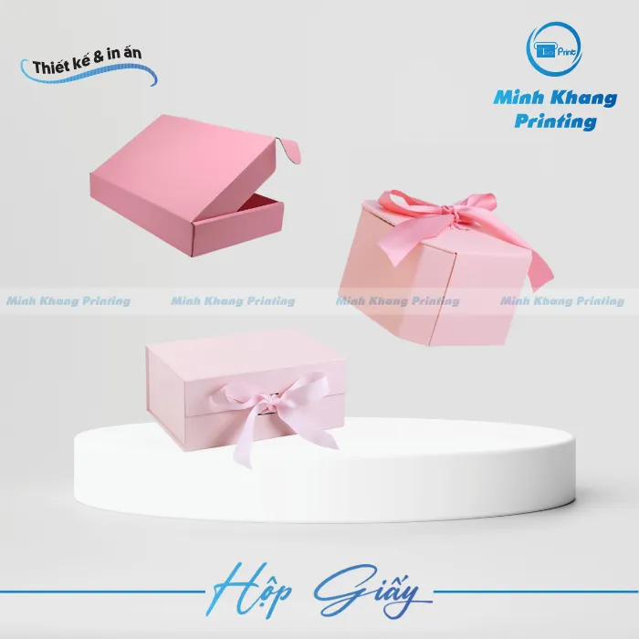 mẫu hộp giấy trơn