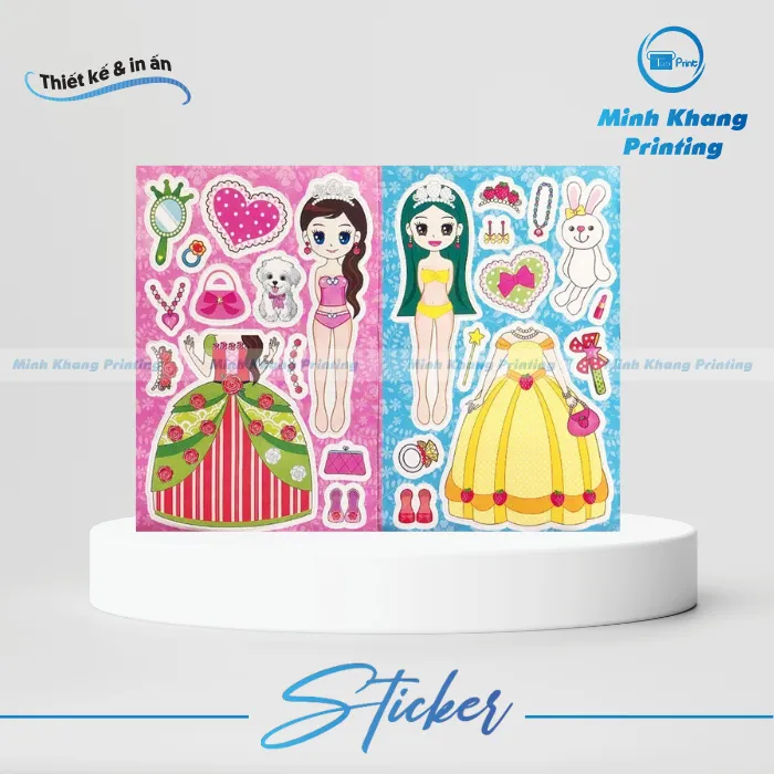 sticker búp bê