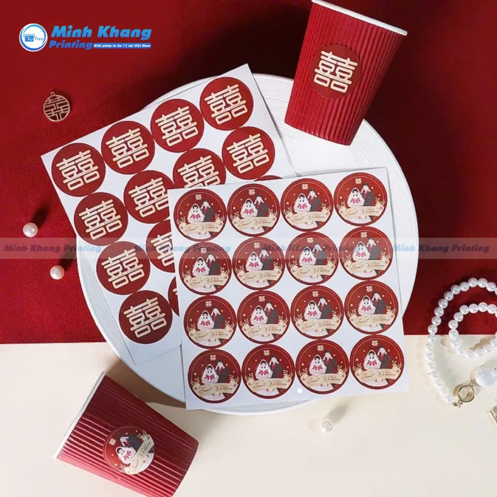 Các Ứng Dụng Phổ Biến Của Sticker Đám Cưới Trong Ngày Trọng Đại