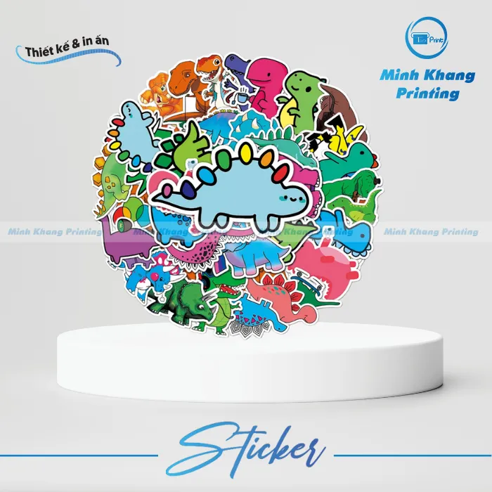 sticker khủng long