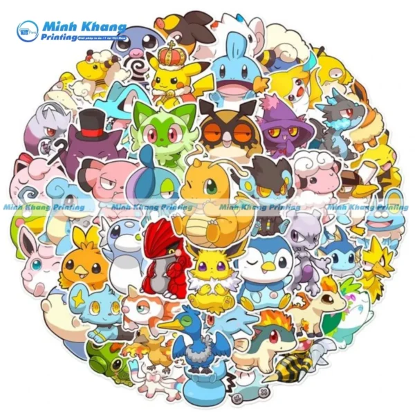 Quy Cách In Sticker Pokémon – Bí Quyết Tạo Nên Những Miếng Dán Chuẩn 