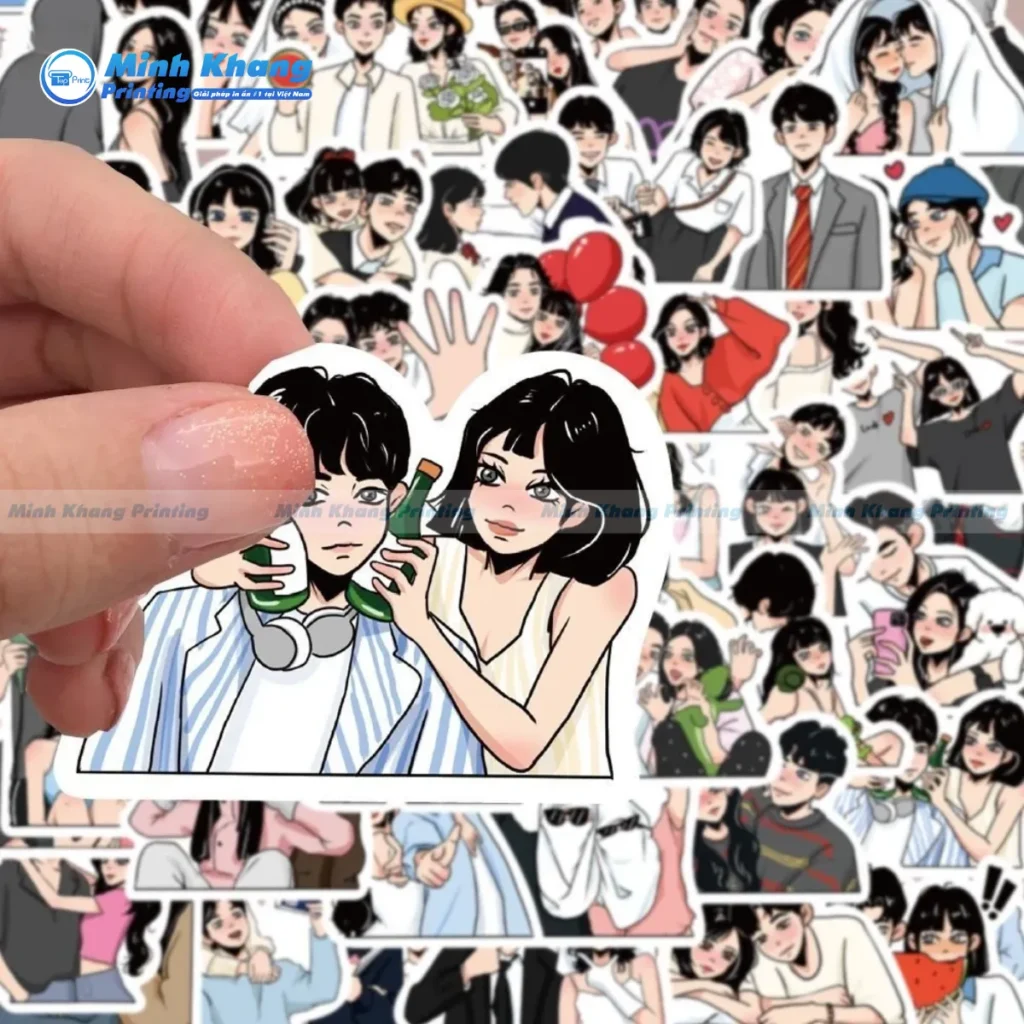 Mẫu Sticker cho các cặp đôi yêu nhau - thể hiện tình yêu