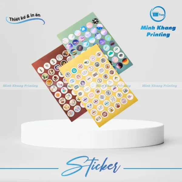 sticker tròn