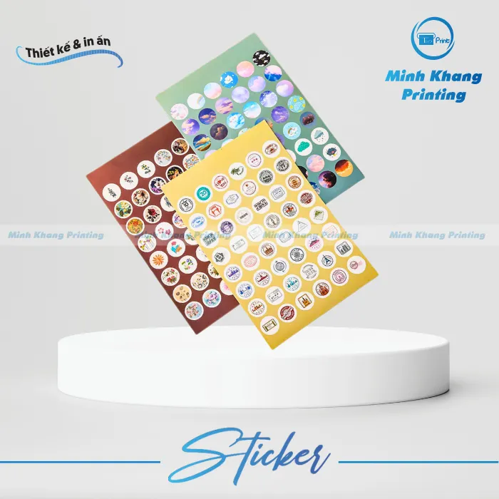 sticker tròn