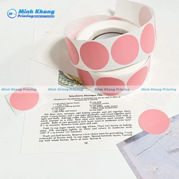 Tổng Quan Chọn Quy Cách In Sticker Tròn 