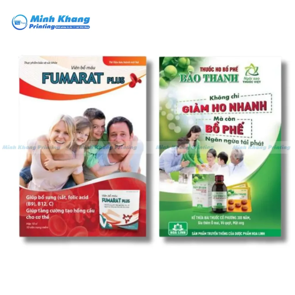 Mẫu tờ rơi viên thuốc bổ máu FUMARAT PLUS