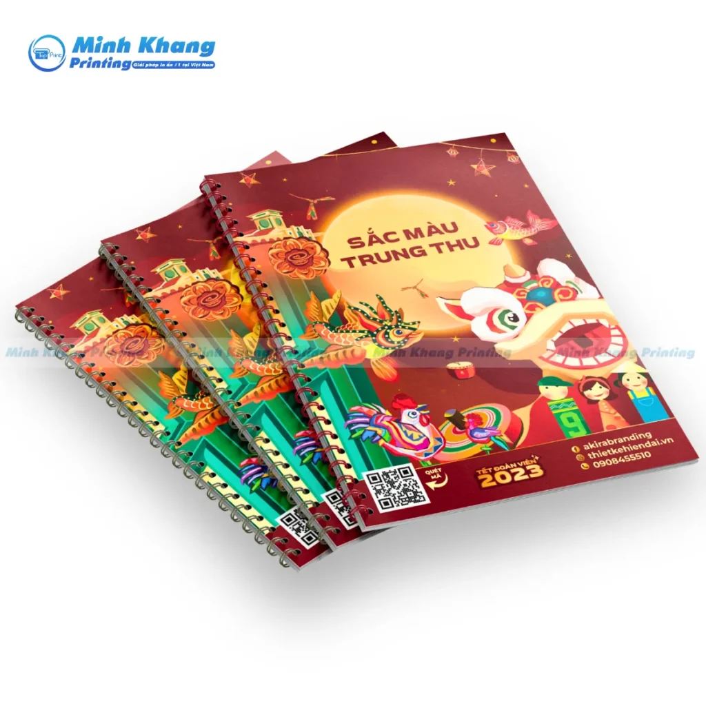 Mẫu thiết kế catalogue tết trung thu đoàn viên in chất liệu giấy couches