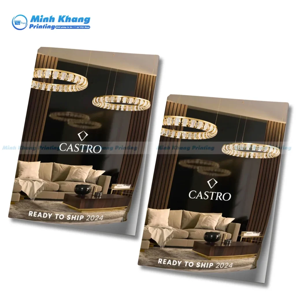 Mẫu catalogue luxury thiết bị điện in chất liệ giấy ivory cao cấp