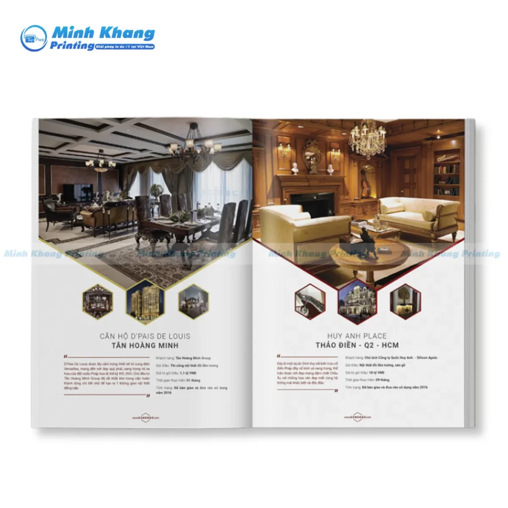 Mẫu catalogue luxury giới thiệu các căn hộ, biệt thự cho giới nhà giàu
