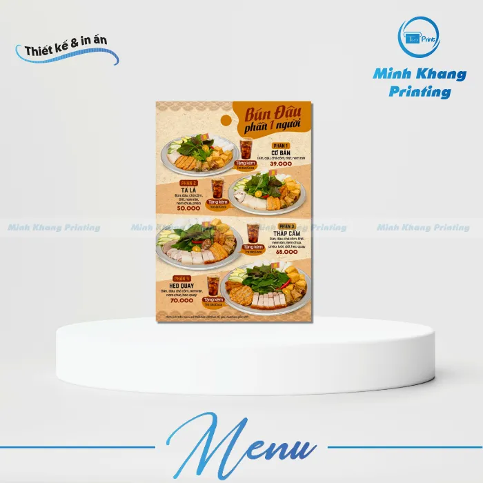menu bún đậu