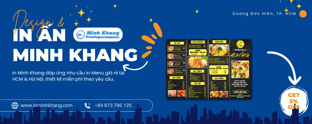 mẫu menu bún đậu