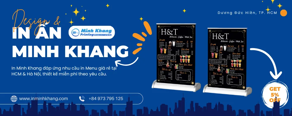 mẫu menu quán bida