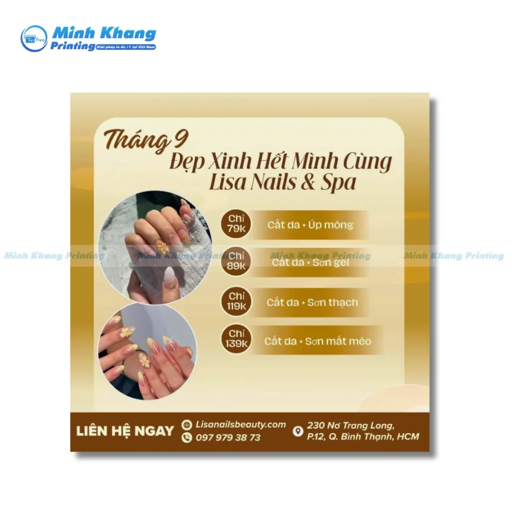 Bí Quyết Chọn Quy Cách In Menu Tiệm Nail Chuyên Nghiệp 