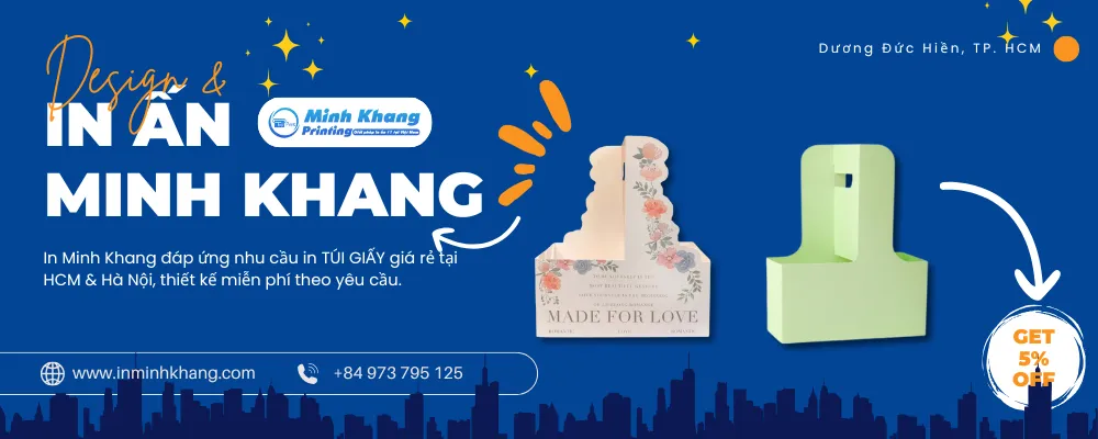 mẫu túi giấy 2 ngăn