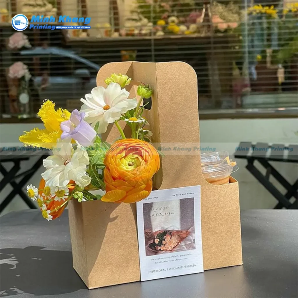 Mẫu úi giấy 2 ngăn đựng quà tặng dễ thương, ngọt ngào