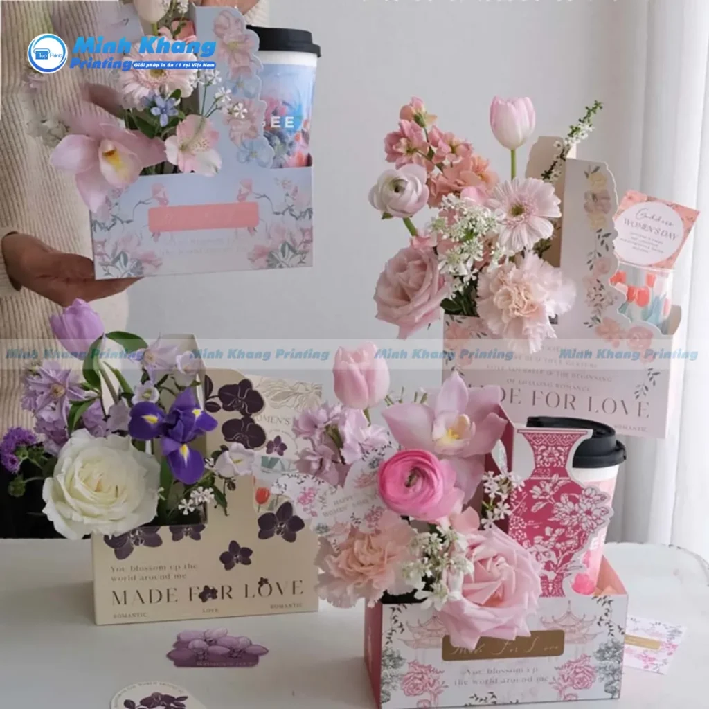 Mẫu túi giấy chia ngăn chất liệu giấy carton đựng được vật nặng