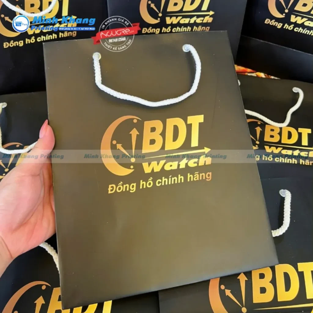 Mẫu Túi Giấy Đựng Đồng Hồ BDT Watch