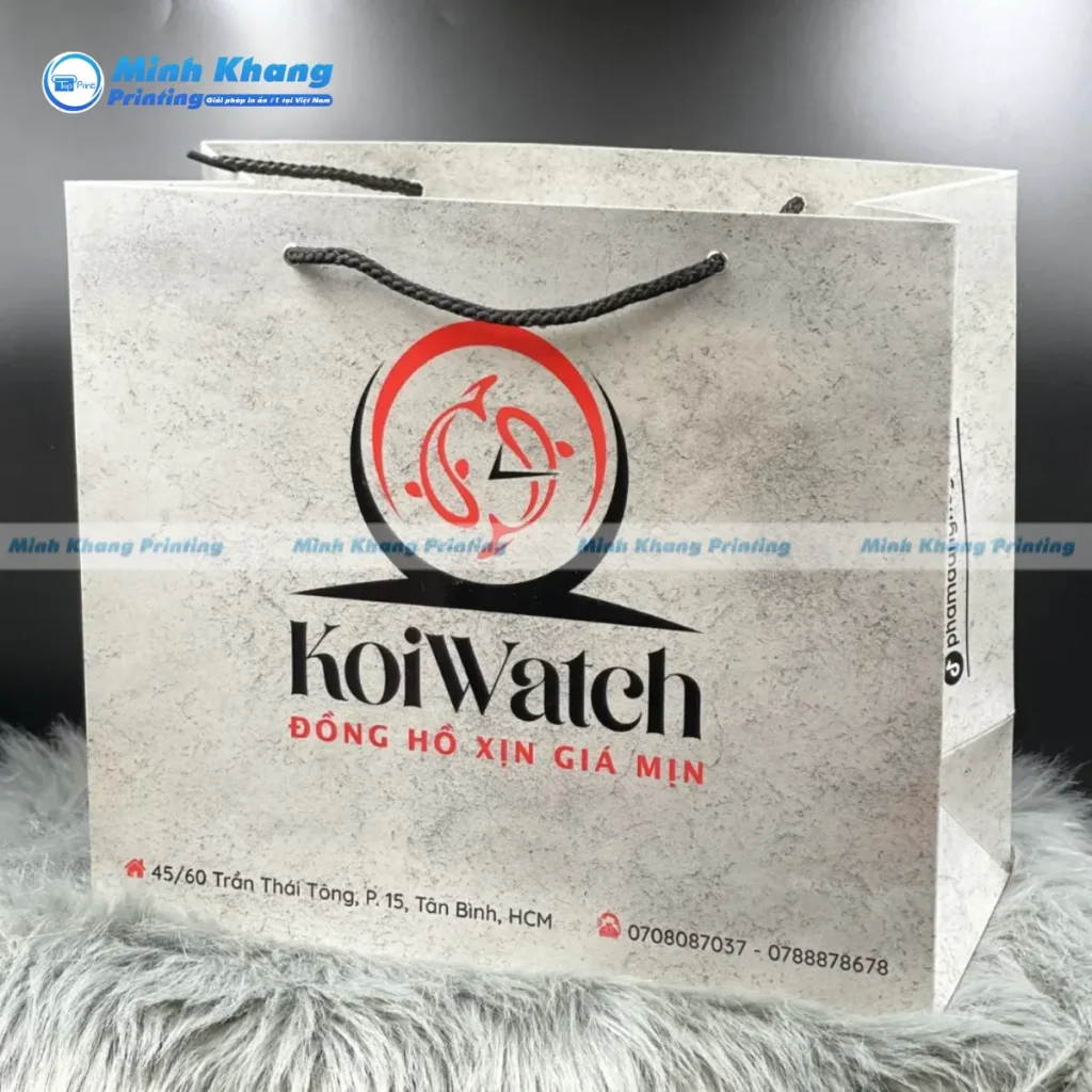 Mẫu túi giấy đựng đồng hồ thiết kế độc đáo Nhật Bản KoiWatch