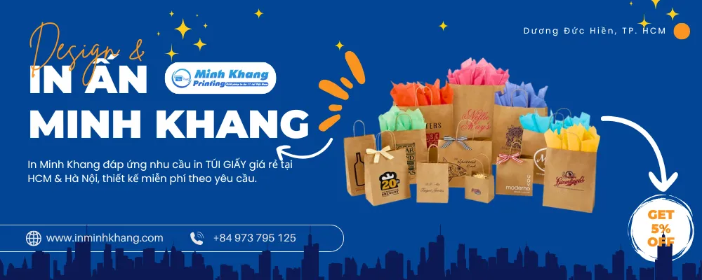 mẫu túi giấy kraft nâu