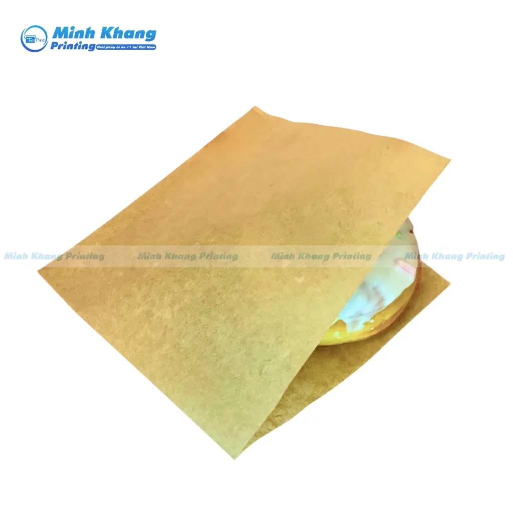 Mẫu túi giấy kraft nâu đựng thực phẩm bánh donut
