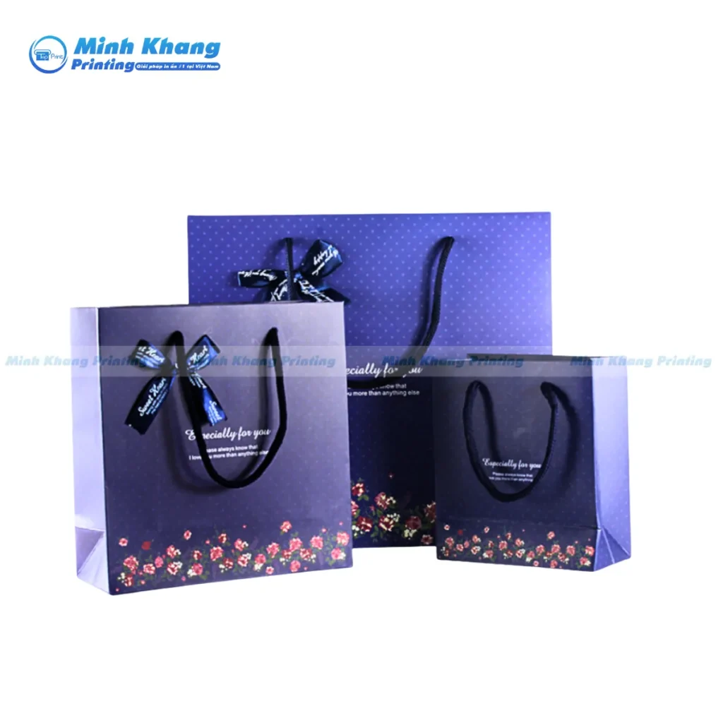 Các Quy Cách In Túi Giấy Xanh Dương Phổ Biến