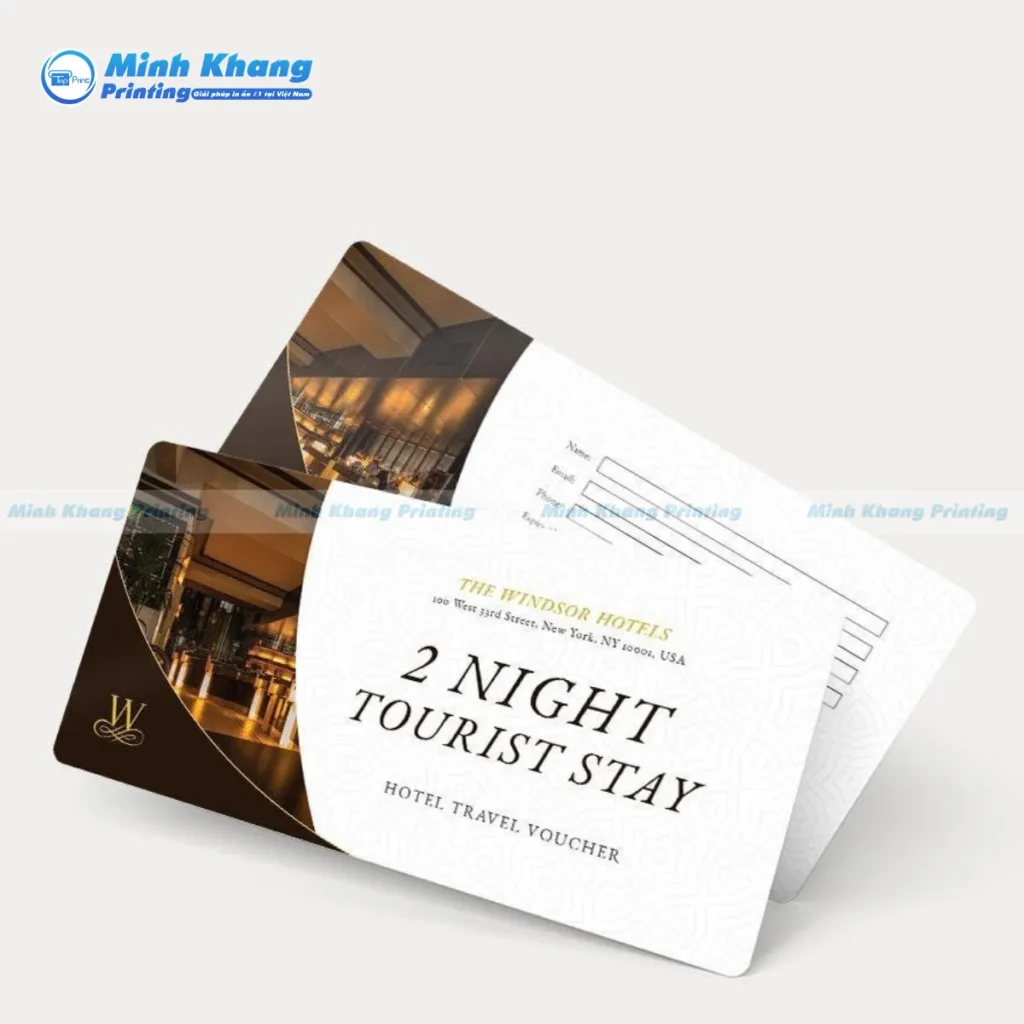 Mẫu hotel travel voucher bo góc 2 đêm tại The Windsor Hotels