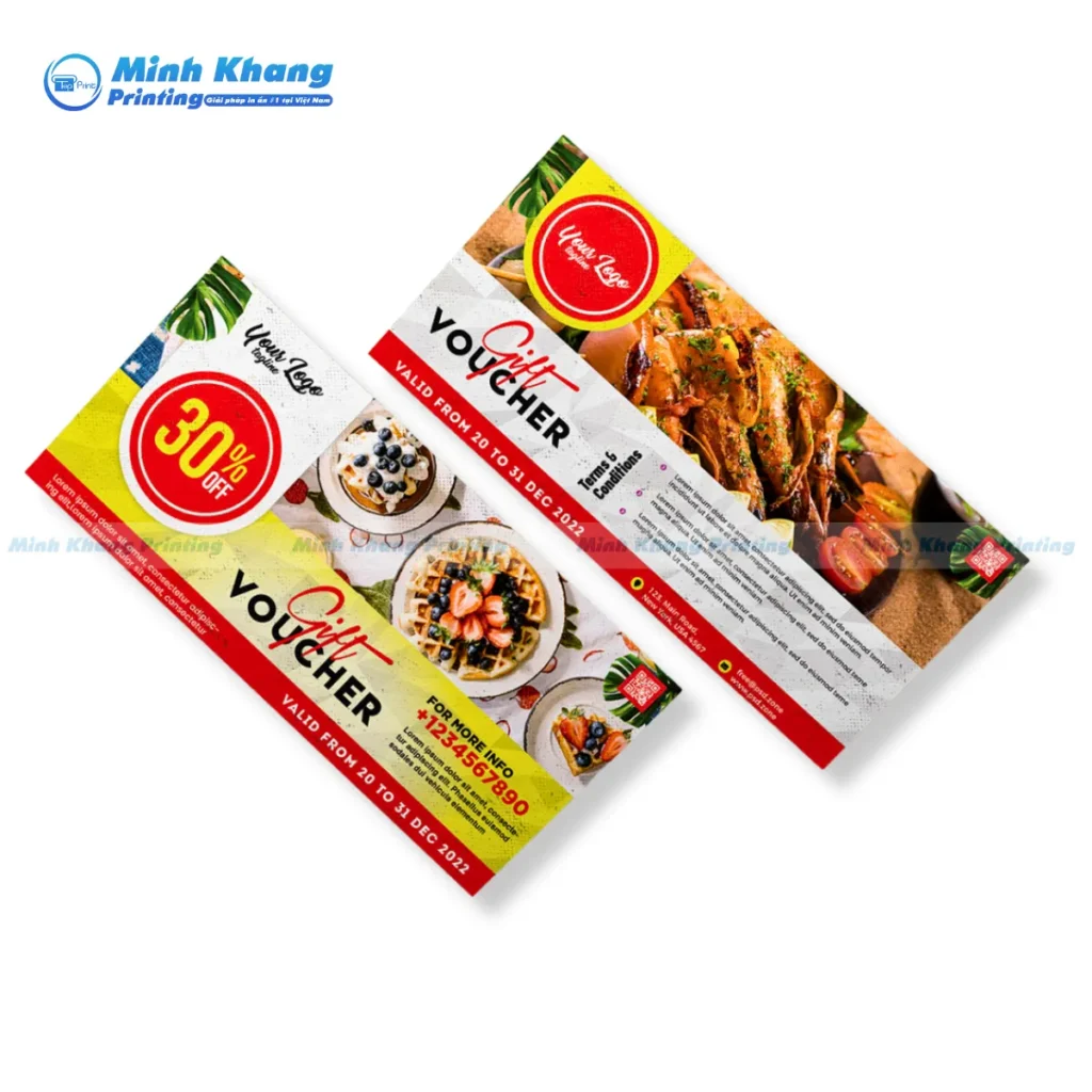 Các Phương Pháp & Chất Liệu In Voucher Nhà Hàng Chuyên Nghiệp