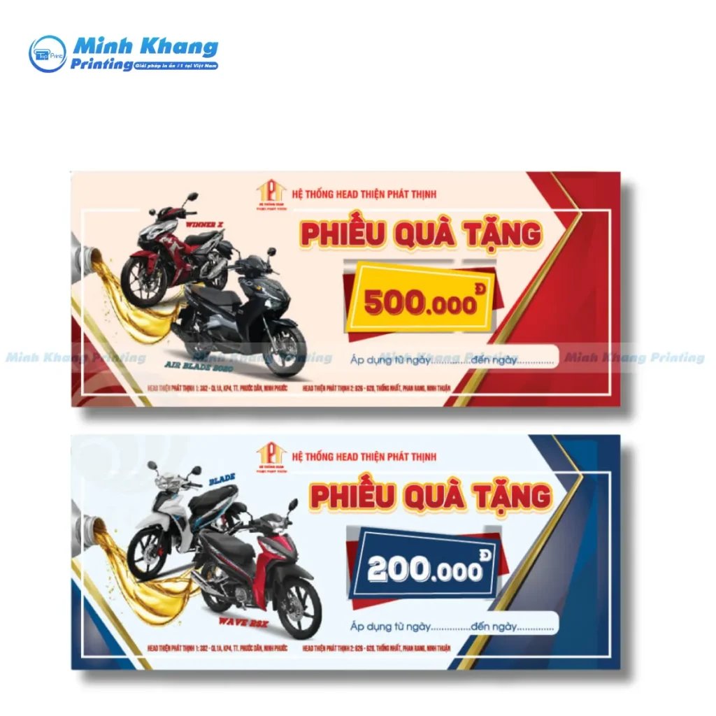 Mẫu Voucher Quà Tặng Hệ Thống HEAD Thiện Phát Thịnh