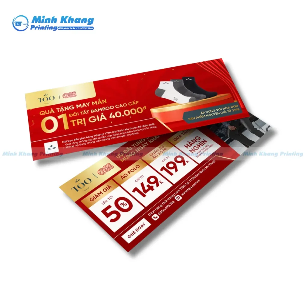 Mẫu voucher quà tặng siêu thị GO