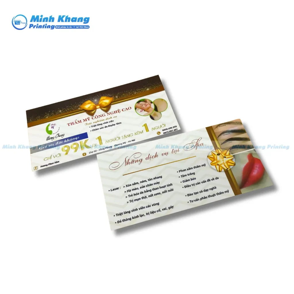 Mẫu voucher thẩm mỹ & spa với 99k cho dịch vụ triệt lông