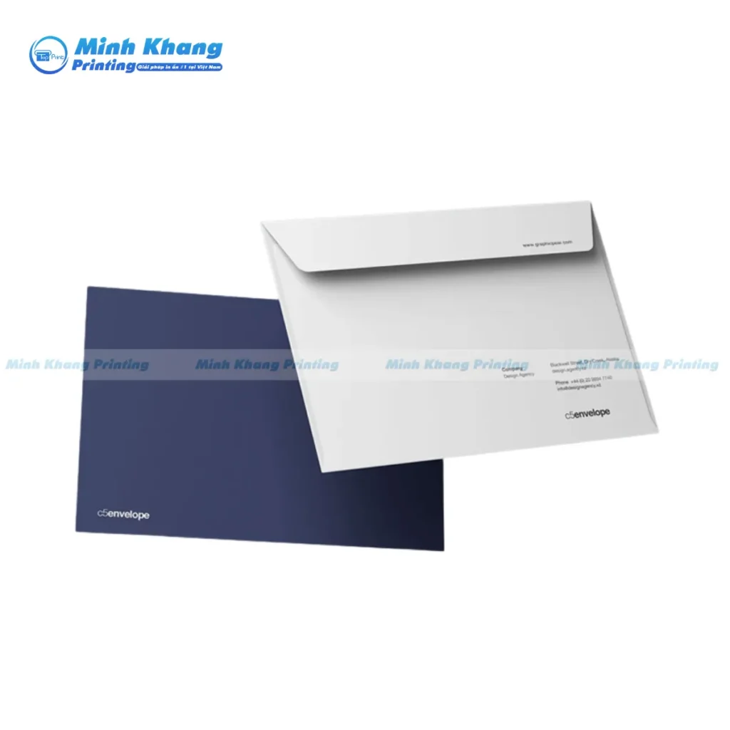 Mẫu bao thư A5 in ấn chính xác màu sắc thương hiệu