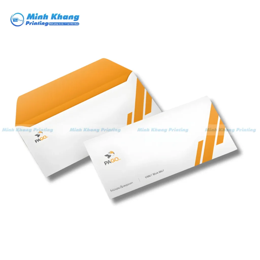 Mẫu bao thư A5 in chất liệu Giấy Fort 100gsm giá rẻ, lý tưởng cho văn phòng phẩm