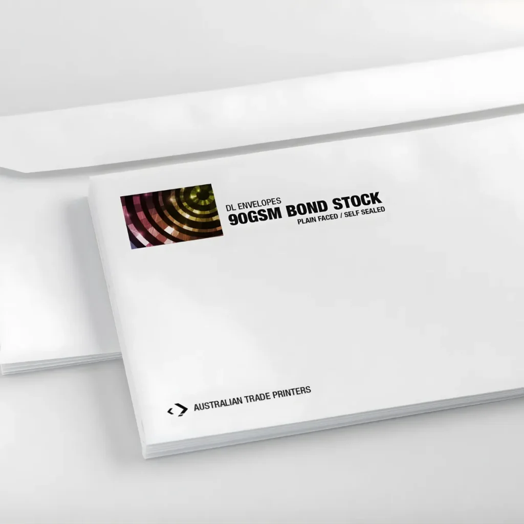 Mẫu bao thư trắng văn phòng được thư mời kích thước 22x12cm