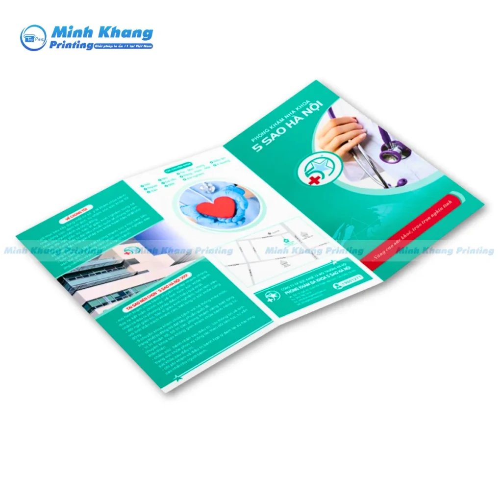 Mẫu brochure bệnh viện - phòng khám đa khoa 5 sao Hà Nội