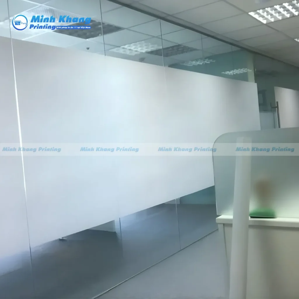 decal trắng sữa dán phòng họp, làm việc