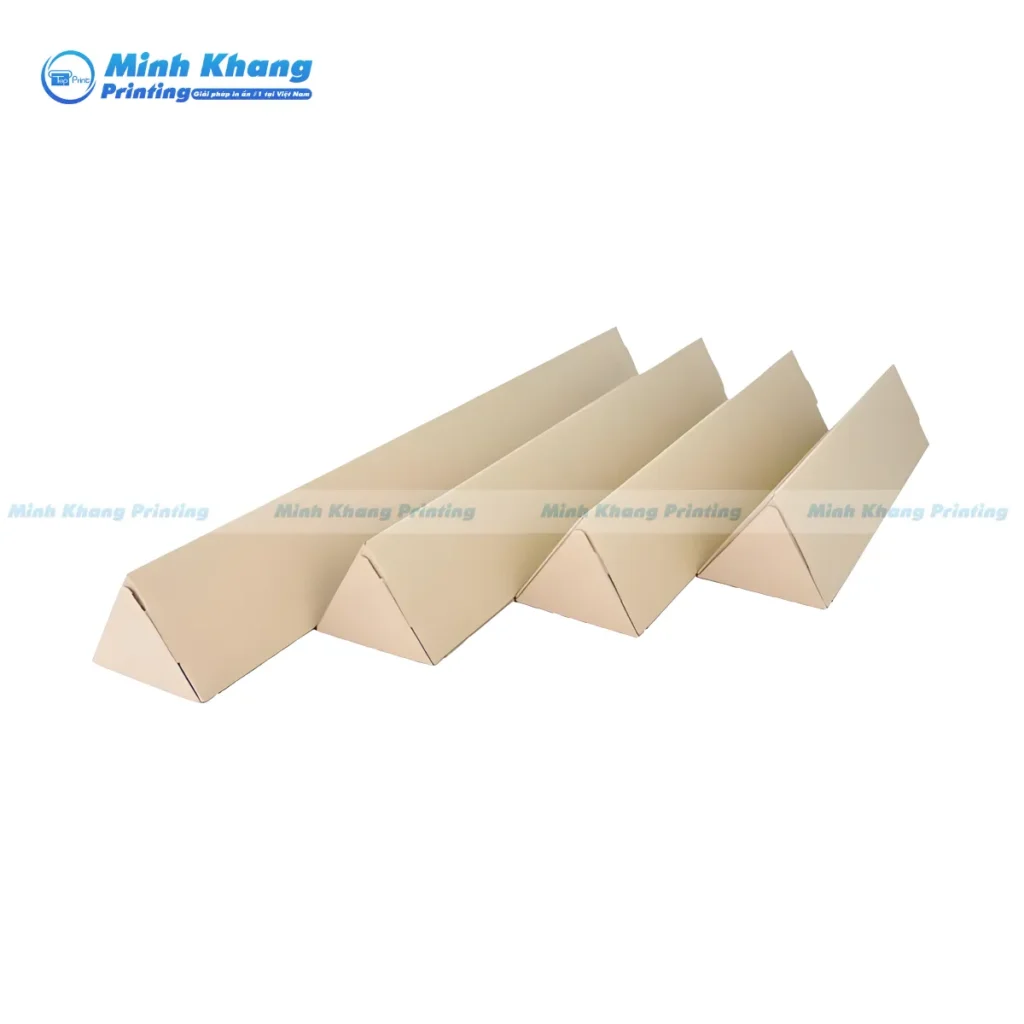 Mẫu hộp giấy dài tam giác đựng bóng đèn trần