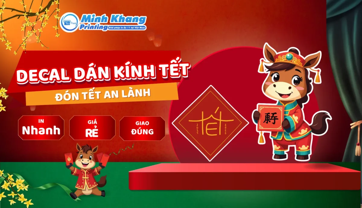 decal dán kính tết