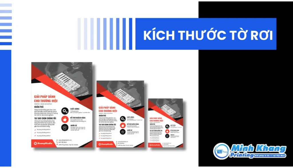 kích thước tờ rơi