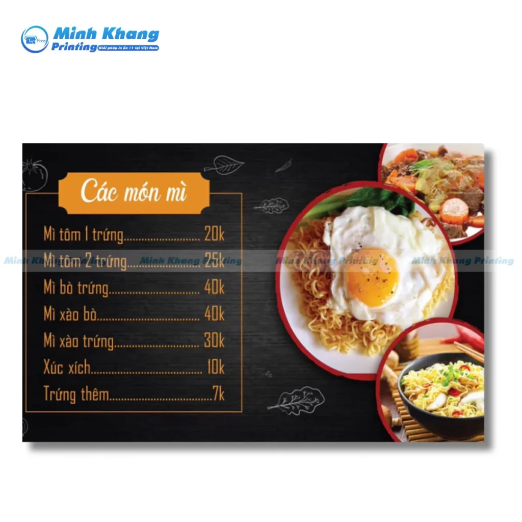 Tiêu Chí Đánh Giá Một Mẫu Menu Quán Net Đẹp, Cực Chất
