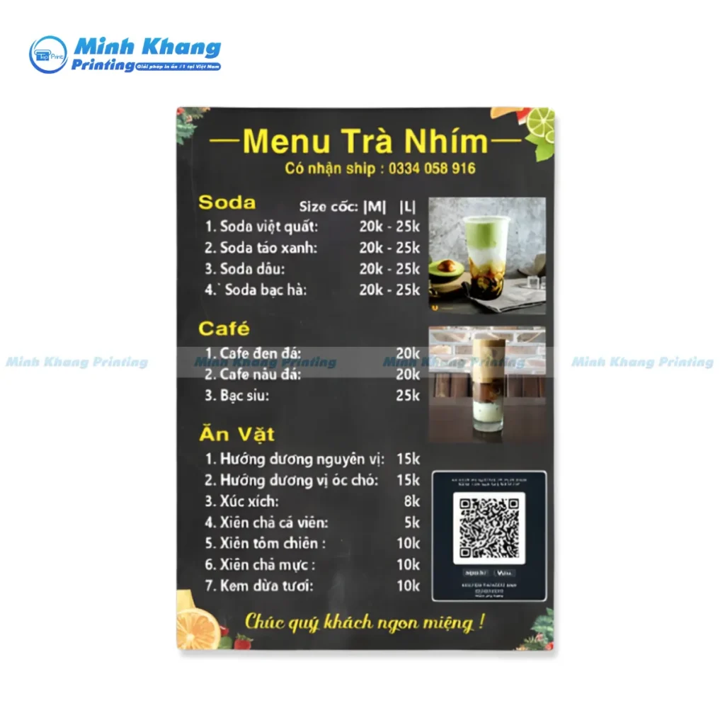 Tại Sao Menu Lại Cần Thiết Đối Với Các Quán Trà Đá?
