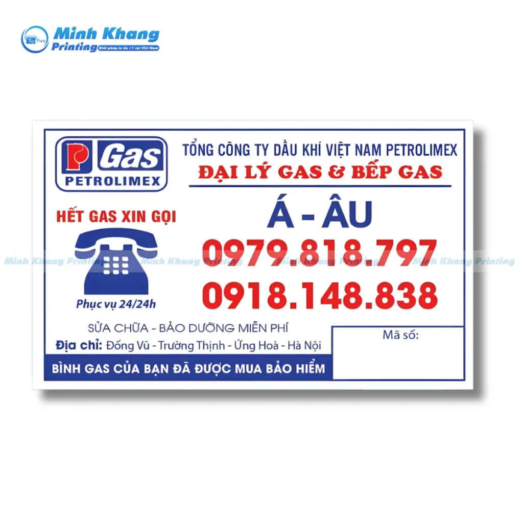 Mẫu tem dán tổng công ty dầu khí Việt Nam petrolimex Á - Âu